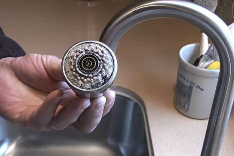 Clean a Pull-Down Kitchen Faucet Spray Head