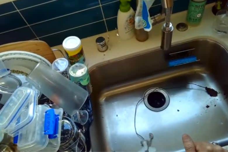 dishwasher backing up into sink
