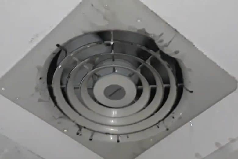 how to fix bathroom exhaust fan leaking water